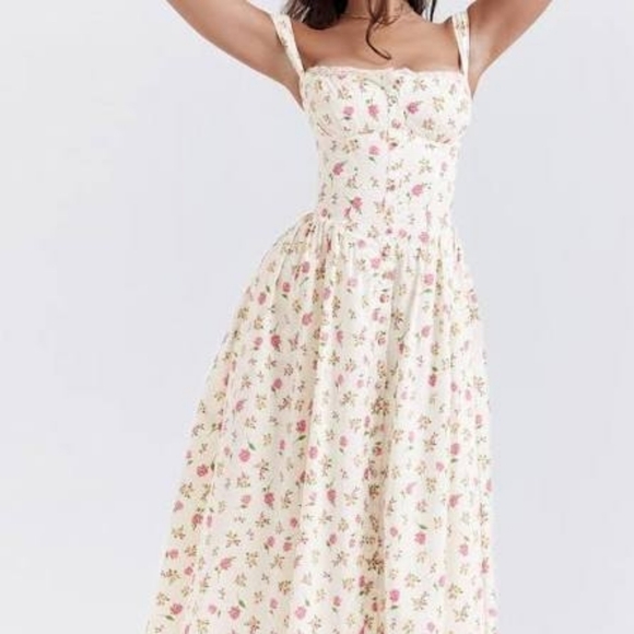 House of CB Dresses & Skirts - House Of CB Tatiana Rose Print Sundress